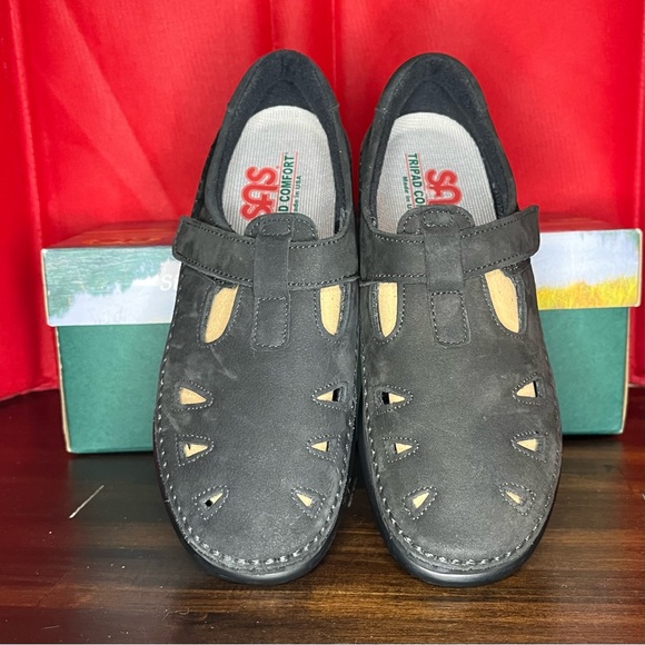 SAS - NEW in BOX - Roamer Slip On Loafer - Charcoal Women 7 Med - Picture 4 of 10